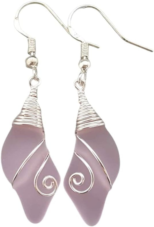 Handmade Sea Glass Earrings - Unique Hawaiian Jewelry for Women