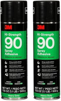 3M 90-24 Hi-Strength 90 Spray Adhesive 17.6 oz (Pack of 2)
