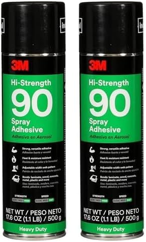 3M Hi-Strength 90 Spray Adhesive - Perfect for Heavy-Duty Bonding
