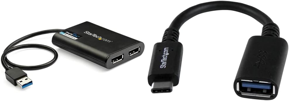 StarTech USB 3.0 to Dual DisplayPort Adapter for 4K 60Hz