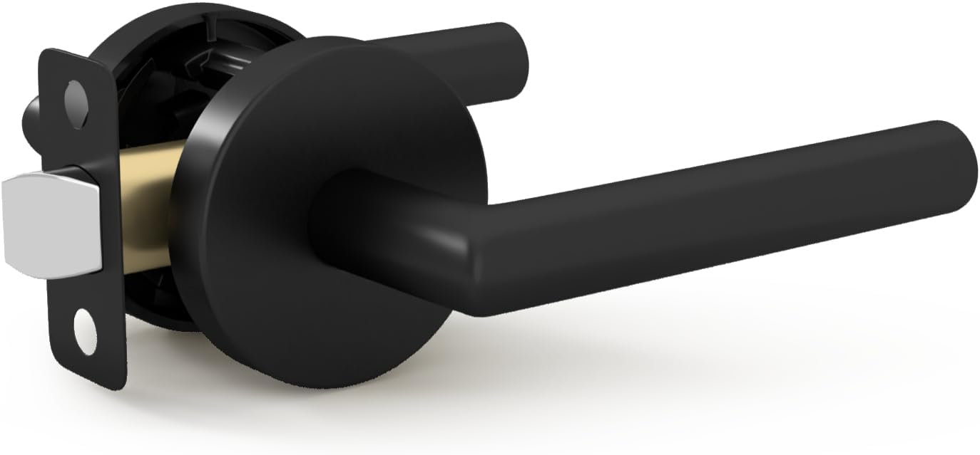 Mega Handles Ronn Passage Lever Door Handle Set for Home Use