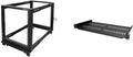 StarTech 12U 4-Post Mobile Open Frame Server Rack and 1U Shelf