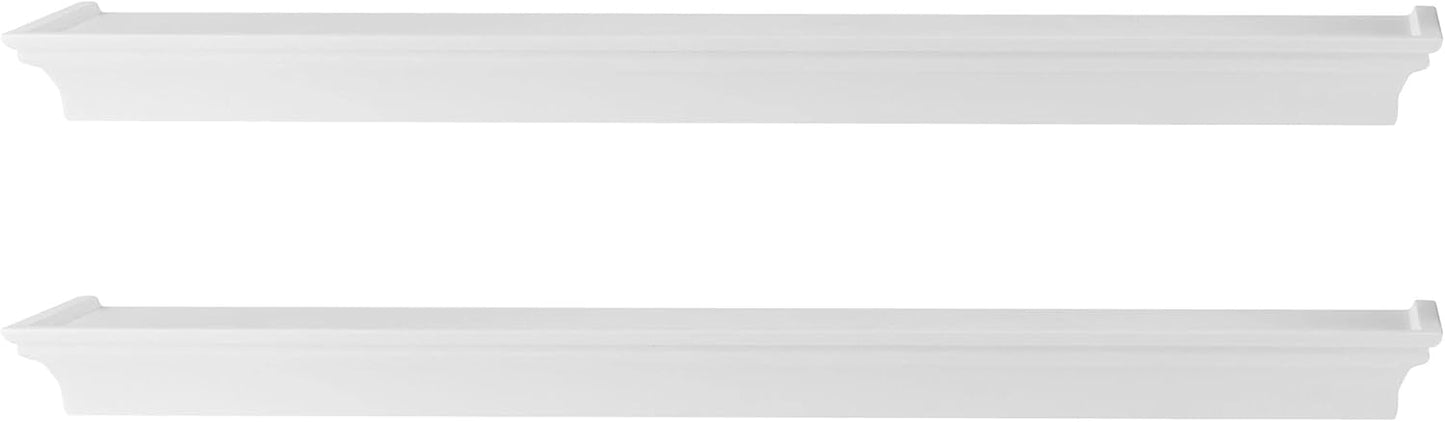 Melannco Arlington Floating Wall Shelves - Set of 2, 24-Inch