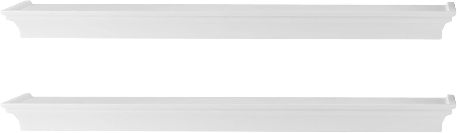 Melannco Arlington Floating Wall Shelves - Set of 2, 24-Inch