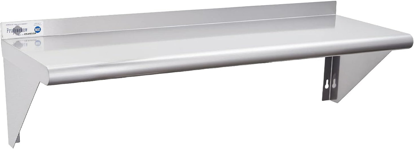 Profeeshaw NSF Stainless Steel Shelf 12x48 for Kitchen and Garage