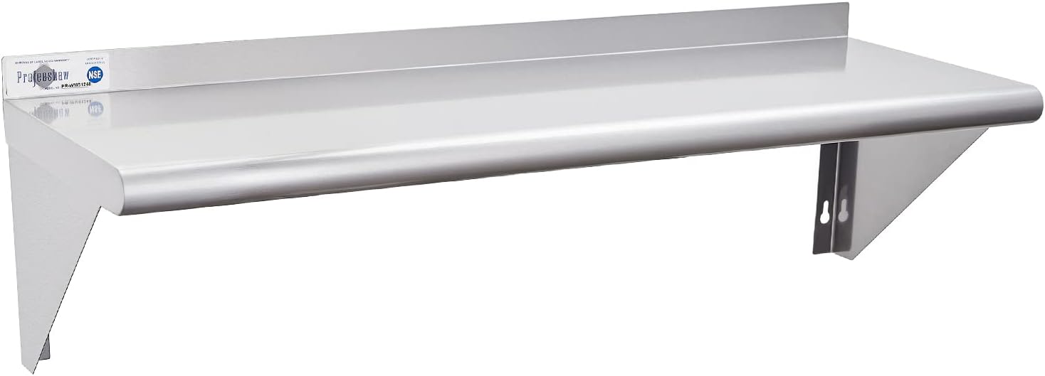 Profeeshaw NSF Stainless Steel Shelf 12x48 for Kitchen and Garage