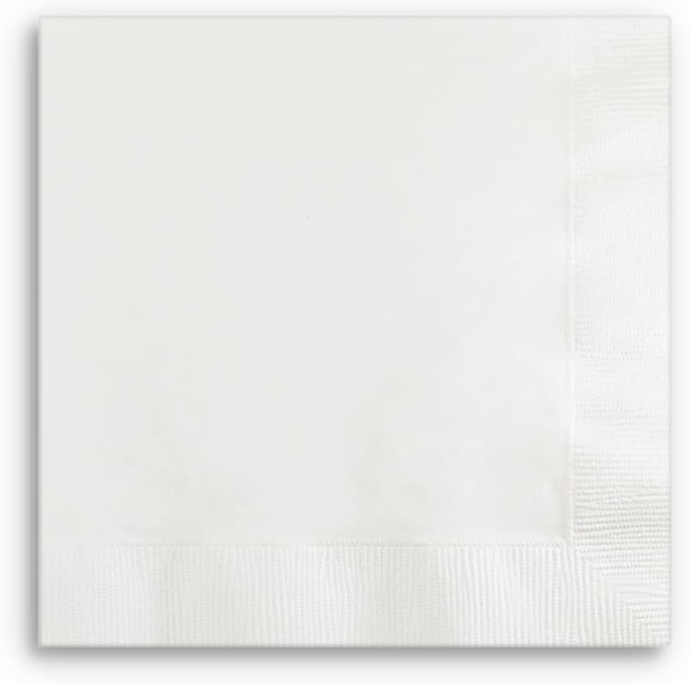 Creative Converting White 3-Ply Napkins, 50-Count - Stylish & Absorbent!