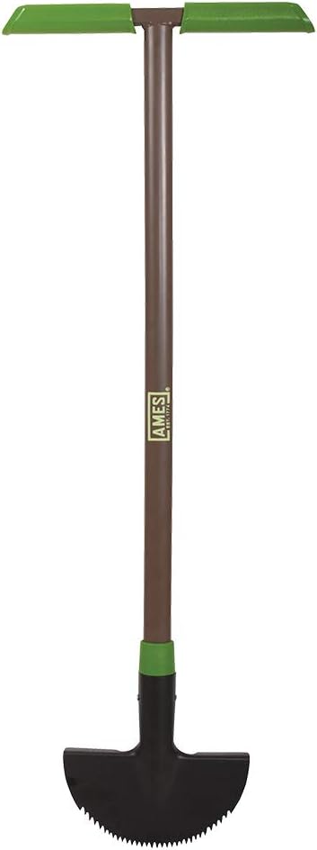 Saw-Tooth Border Edger with T-Grip for Perfect Lawn Edges