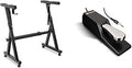 Universal Z-Style Keyboard Stand with Wheels - Portable Heavy-Duty