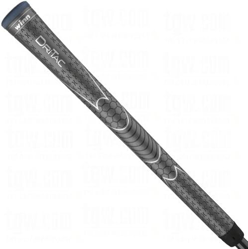 Winn Dri-Tac Midsize Dark Gray Golf Grip- Comfort+Grip