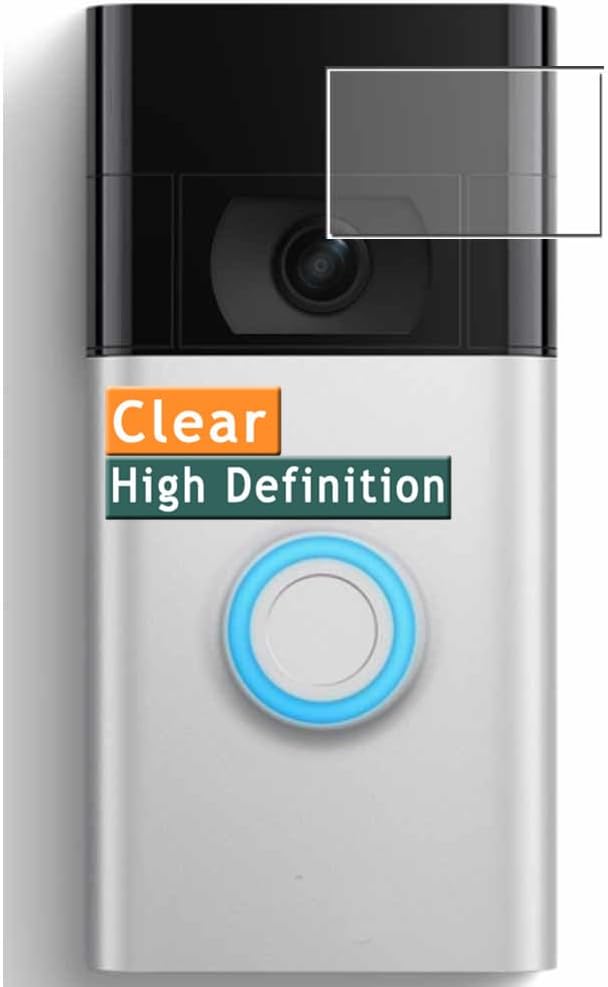 Crystal Clear TPU Film Protectors for Ring Doorbell