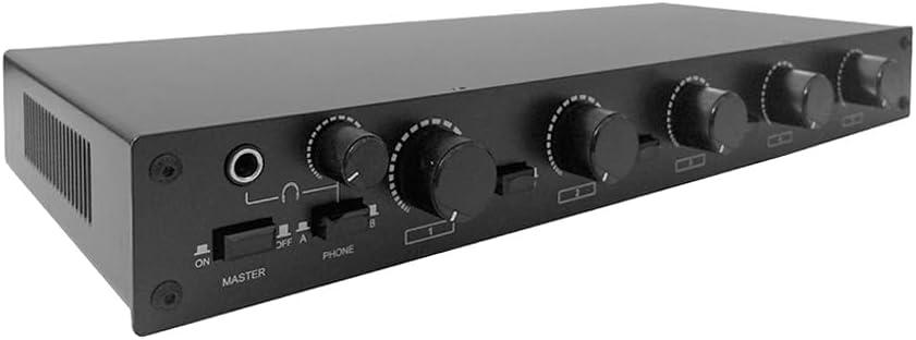 AllAboutAdapters Professional 5-Zone Stereo Speaker Controller