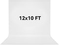 12x10 FT White Backdrop Background for Photography - Clean Studio