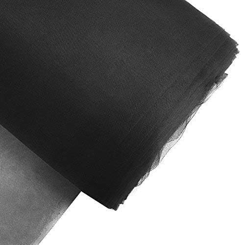 108in Black Tulle Bolt for Wedding and Decoration - 50 Yards