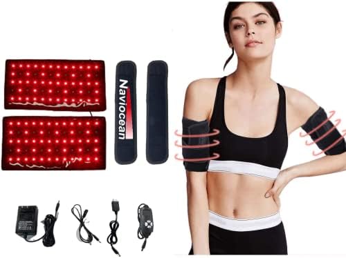 Naviocean 2Pcs Infrared Red Light Therapy Arm Belt