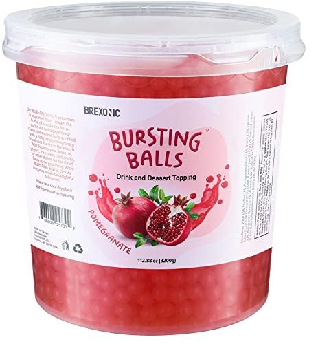 Pomegranate Boba Pearls for Bubble Tea - Bursting Flavor Fun