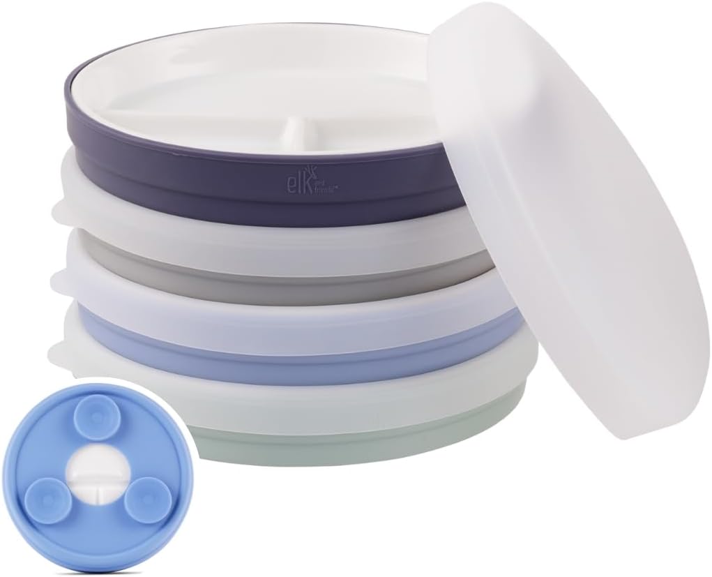 Elk and Friends Kids 6.7 Porcelain Divided Plates Review