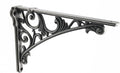 Decorative Shelf Bracket 10 in Rustic Antique Silver - Heavy Duty