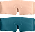 Full Blackout Silk Sleep Mask 2PK - Cooling, Weighted Comfort