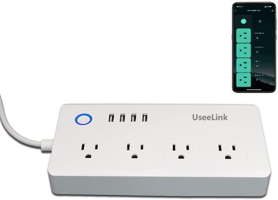 UseeLink Smart Power Strip: Voice Control & Timer Schedule