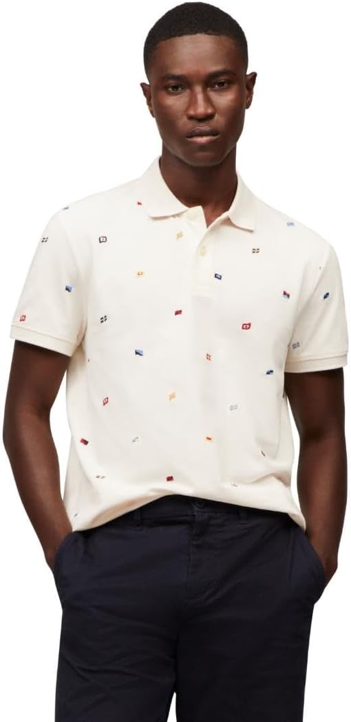 Tommy Hilfiger Mens Short Sleeve Polo Shirts with Stretch Fit