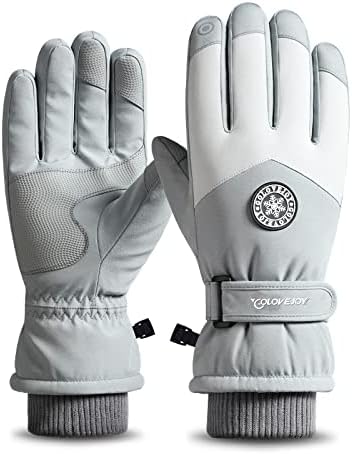 JJZS Touchscreen Waterproof Winter Ski Gloves