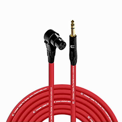 COLUBER CABLE Right Angle XLR Female to 1/4 TRS Male 75 Feet