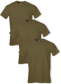Soffe Men's Soft Spun Military 3 Pack T-Shirts - Comfortable