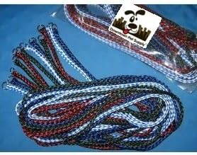 Braided Poly Slip Lead Dog Leash - Durable 5ft Long Design