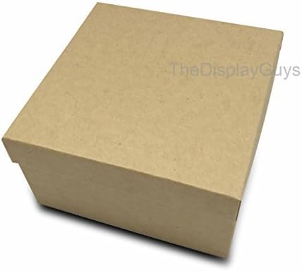 100-Pack Cotton Filled Cardboard Jewelry Boxes for Gifts