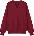 Dowerme Oversized Sweatshirt for Women with Pockets and Style