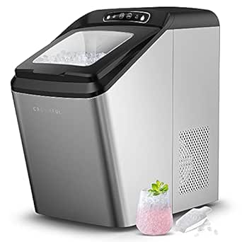 CROWNFUL Nugget Ice Maker Countertop for Home and Office Use