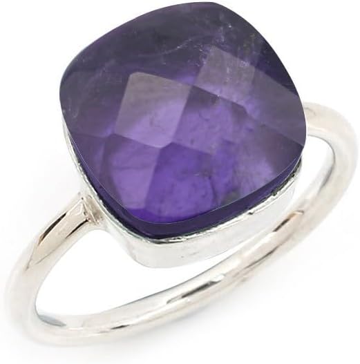 Simple Aquamarine Ring - Elegant Silver Statement Ring
