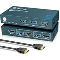 USB 3.0 KVM Switch 2 Computers 1 Monitor - 4K@60Hz HDMI KVM Switch