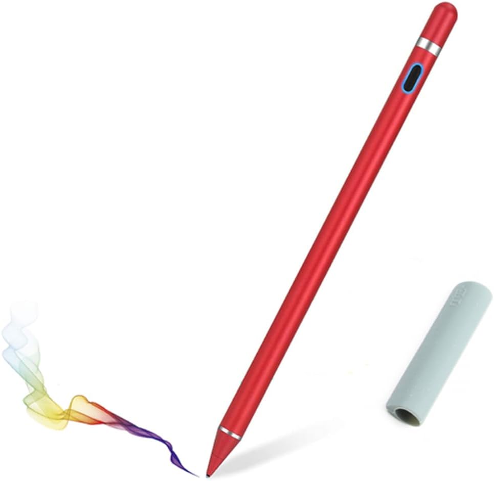 WirelessFinest Red Stylus Pen - iPad & Tablet Touch Screen Replacement + Holder
