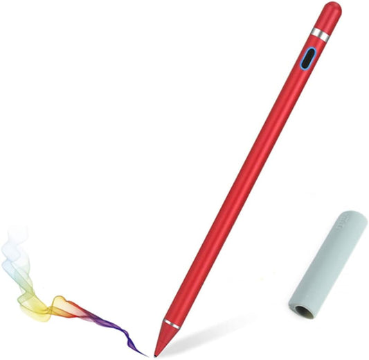WirelessFinest Red Stylus Pen - iPad & Tablet Touch Screen Replacement + Holder