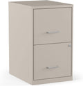 Vertical 2-Drawer File Cabinet 18in D - Secure Letter Storage