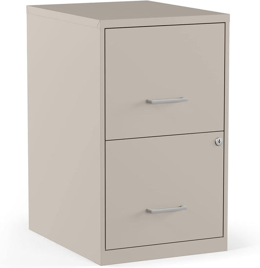 Vertical File Cabinet for Letter Documents - 2-Drawer Design
