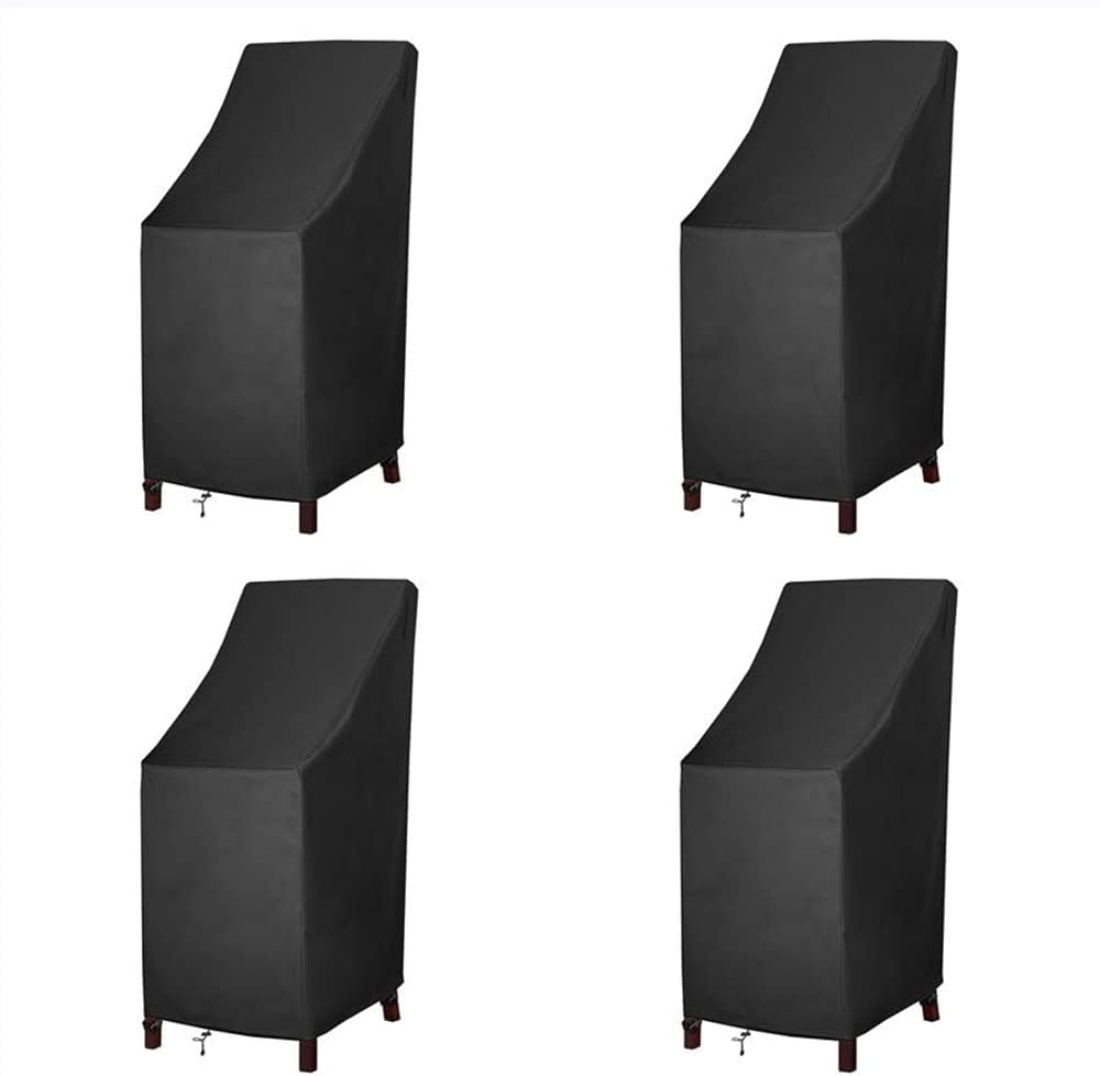 High Back Patio Chair Cover for Stackable Outdoor Furniture