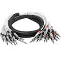 12 Channel Insert Snake Cable 1/4ft TRS to 24 1/4ft TS - 10 ft