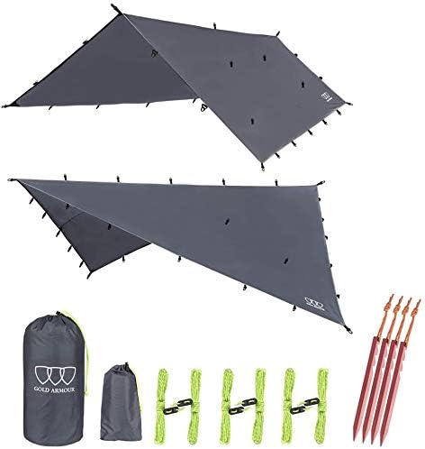 Gold Armour Rainfly Tarp Hammock - Premium Waterproof Shelter