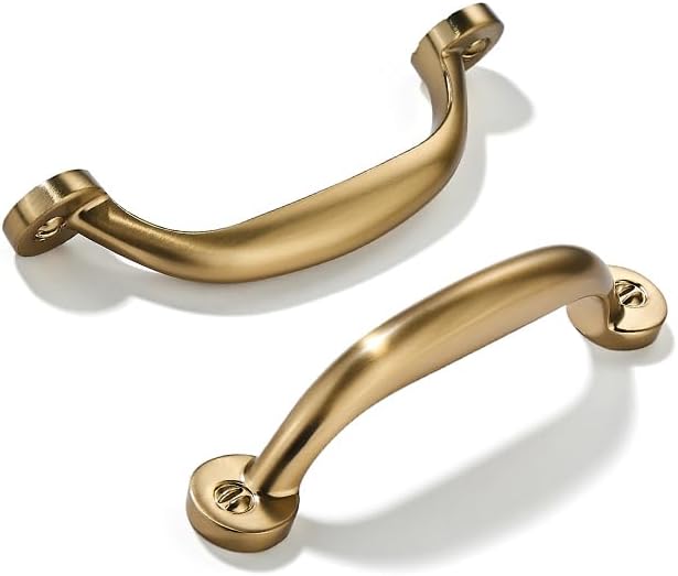 3 Inch Hole Center Champagne Bronze Cabinet Pulls - 10 Pack