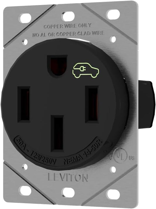 Leviton 1450R: Heavy Duty 50A EV Charging Outlet