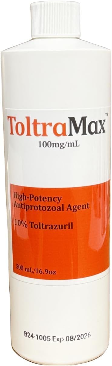 Toltrazuril 10.0% for Horses, Dogs, Cats - 500mL Powerful Formula