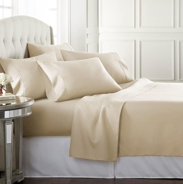 Danjor Linens Bed Sheet Set for Hot Sleepers - Cream Color