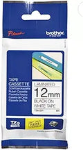 Brother Tape Laminated Black on White 12mm TZe231 - Durable Labels