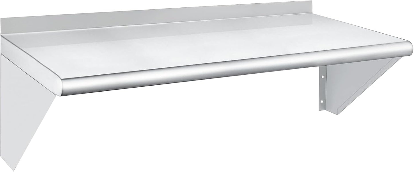 HARDURA Stainless Steel Wall Shelf 14in x 36in for Kitchen Use