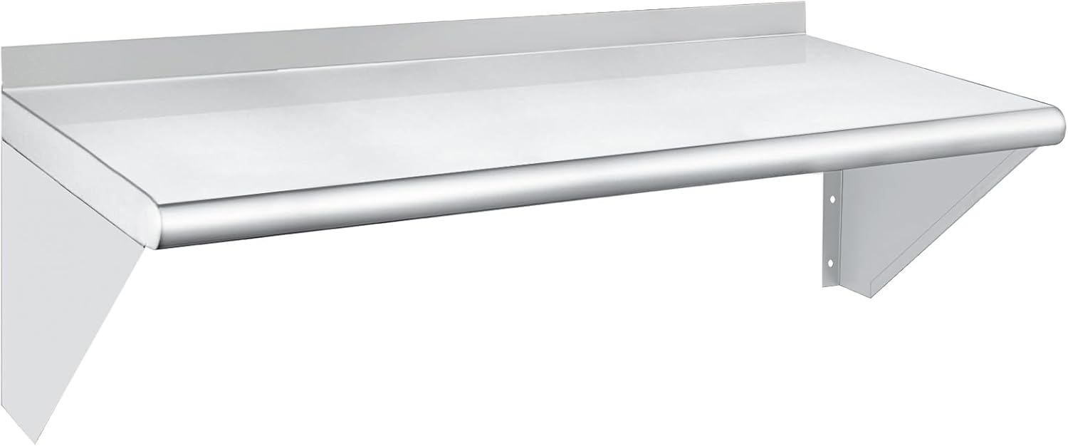 HARDURA Stainless Steel Wall Shelf 14in x 36in for Kitchen Use