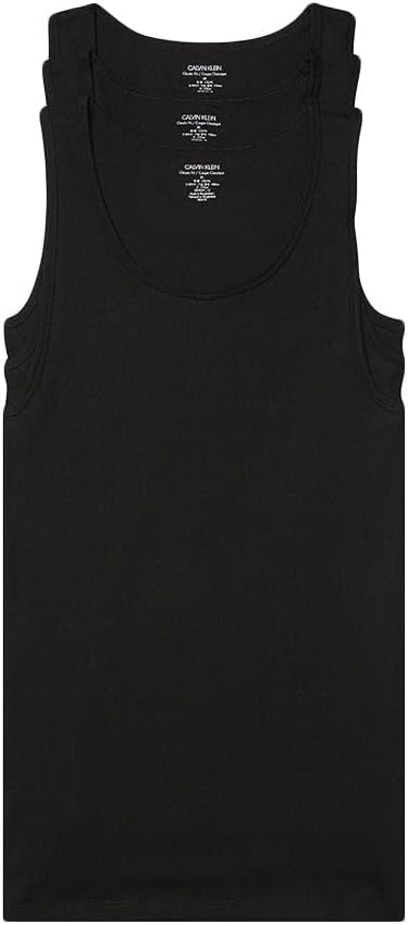 Calvin Klein Men's Cotton Classics 3-Pack Tanks for Comfort