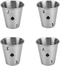 Spades Playing Card Shot Glasses Set